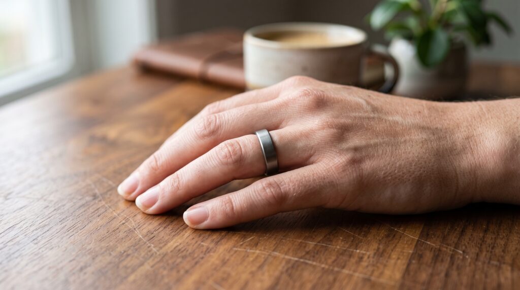 Smart health ring worn on a finger for 247 tracking